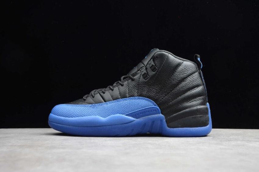 Men's Air Jordan 12 Retro Game Royal Black Blue 130690-014 Basketball Shoes