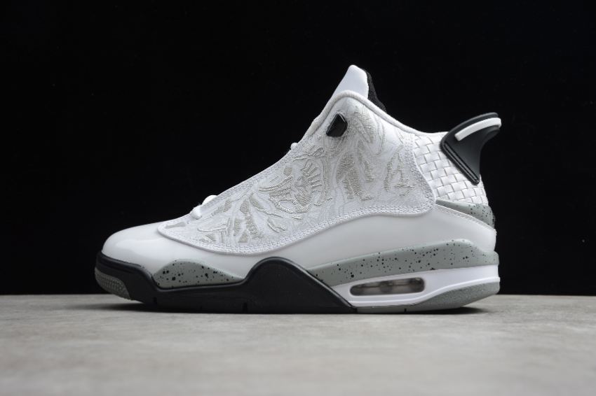 Women's Air Jordan Dub Zero White Cement Grey Basketball Shoes - Click Image to Close