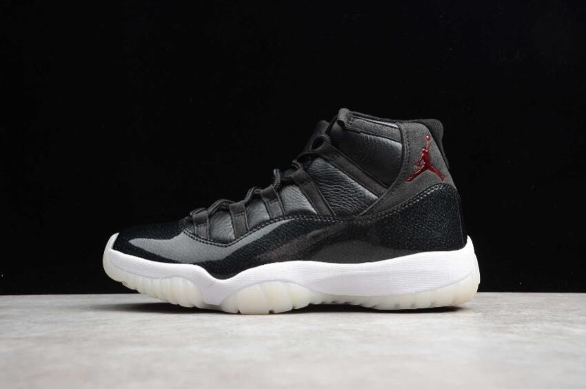 Men's Air Jordan 11 Retro Black Gym Red White 378037-002 Basketball Shoes - Click Image to Close