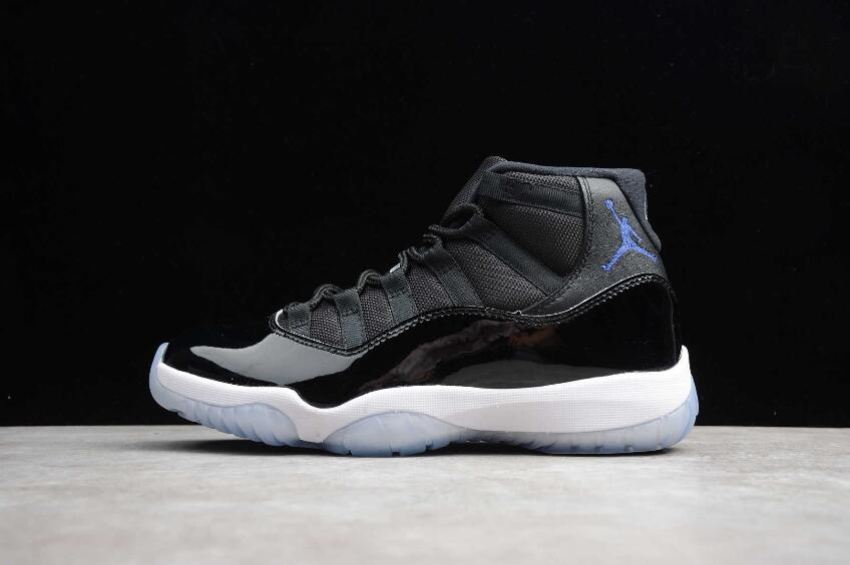 Men's Air Jordan 11 Retro Black Concord White 378037-003 Basketball Shoes - Click Image to Close