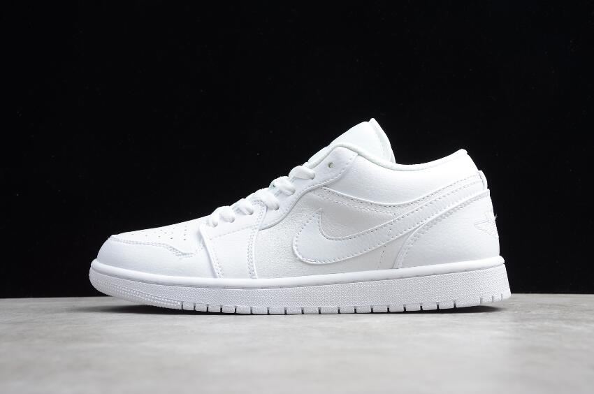 Women's Air Jordan 1 Low White Pure Platinum White Basketball Shoes - Click Image to Close