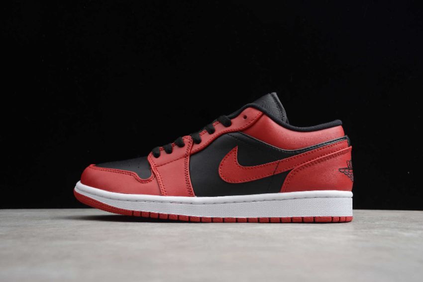 Women's Air Jordan 1 Low Varsity Red Summit White-Black Basketball Shoes