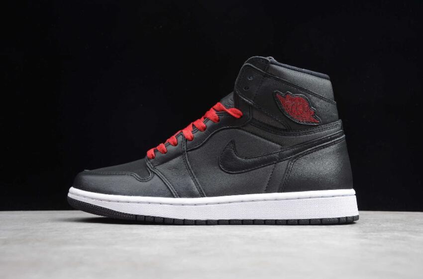 Women's Air Jordan 1 Retro High OG Black Gym Red Black White Basketball Shoes