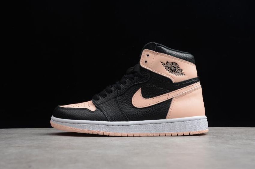 Women's Air Jordan 1 Retro High OG Black Crimson Tint White Basketball Shoes