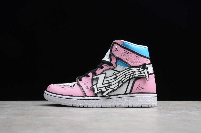 Men's Air Jordan Legacy 312 NRG Pink Black White Blue 556298-003 Basketball Shoes - Click Image to Close