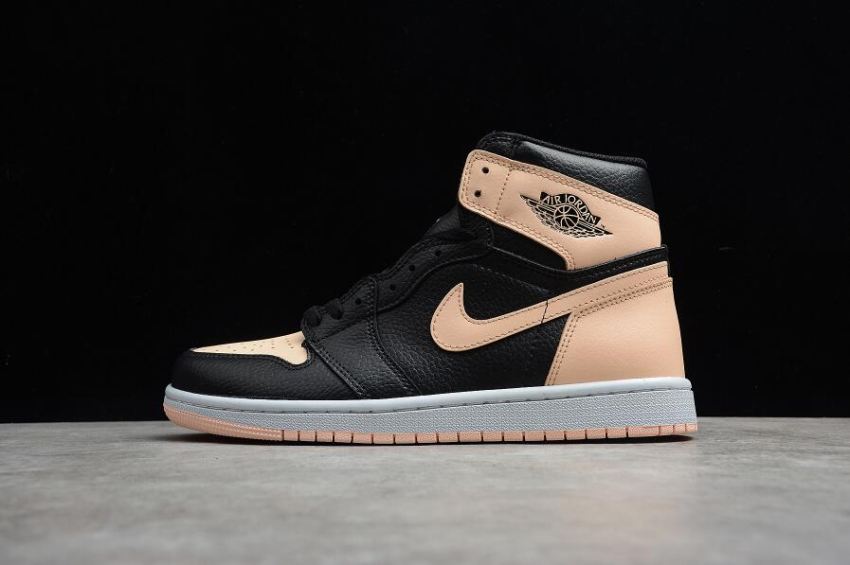 Women's Air Jordan 1 Retro High OG Black Crimson Tint White Basketball Shoes