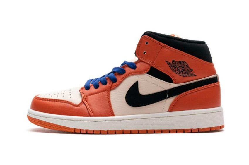 Women's Air Jordan 1 Mid SE Team Orange Basketball Shoes