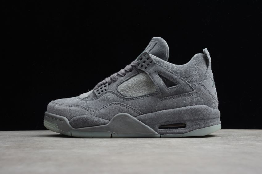 Women's Air Jordan 4 Retro Kaws Cool Grey White Basketball Shoes