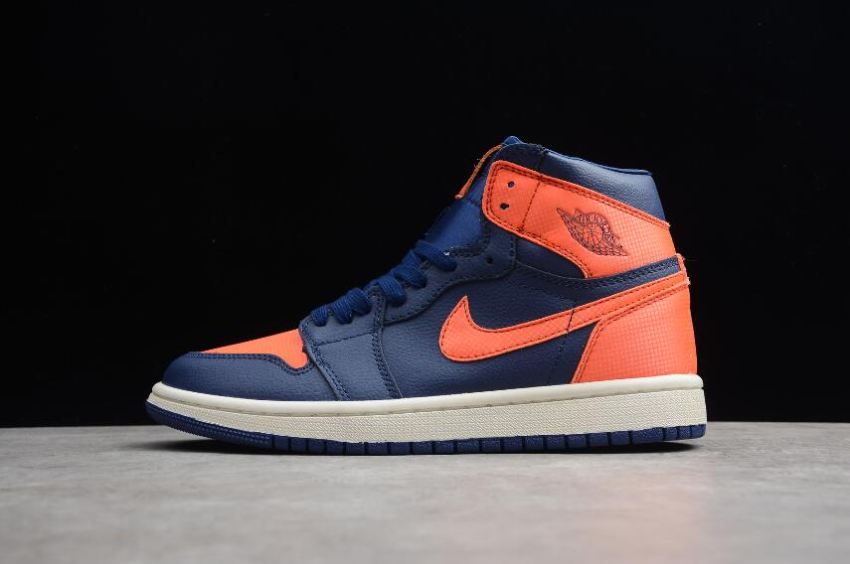 Women's Air Jordan 1 Retro High PREM Blue Void Basketball Shoes - Click Image to Close