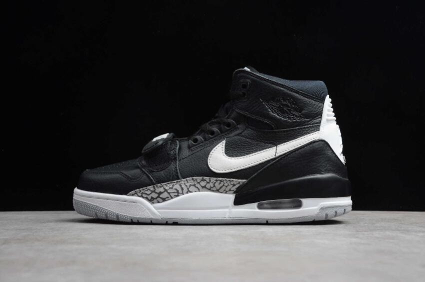 Men's Air Jordan Legacy 312 Black White AV3922-001 Basketball Shoes - Click Image to Close