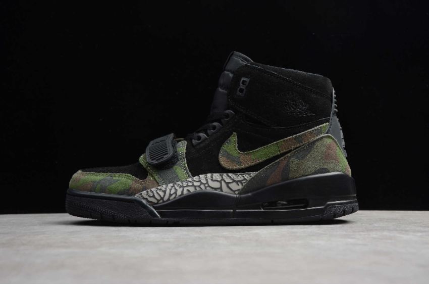 Men's Air Jordan Legacy 312 Camouflage Black AV3922-003 Basketball Shoes