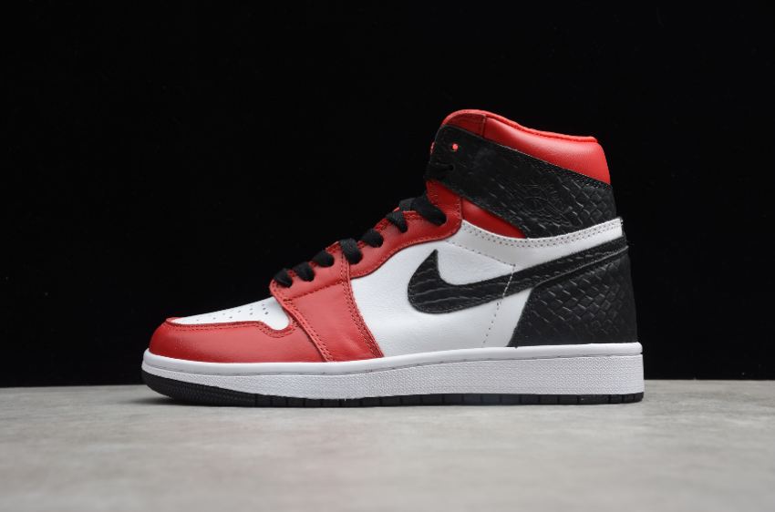 Women's Air Jordan 1 Retro HI OG Gym Red Black White Basketball Shoes - Click Image to Close