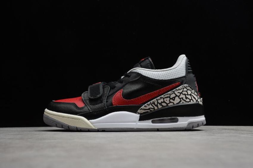 Men's Air Jordan Legacy 312 Black White Red CD9054-006 Basketball Shoes - Click Image to Close