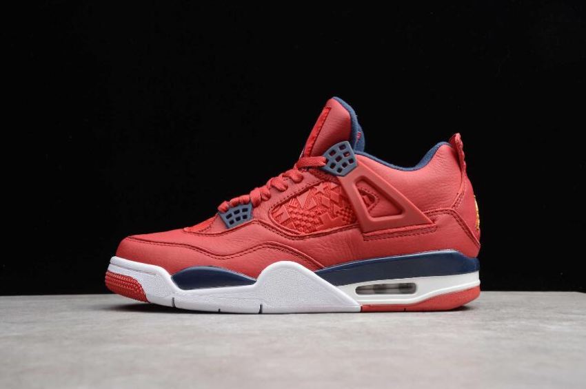 Women's Air Jordan 4 Retro SE Gym Red Obsidian White Basketball Shoes - Click Image to Close