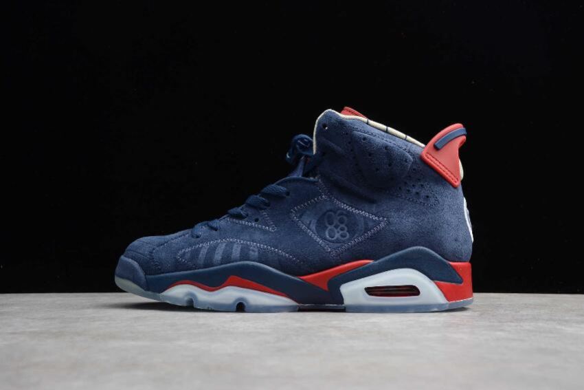 Women's Air Jordan 6 Retro DB Midnight Navy White Basketball Shoes