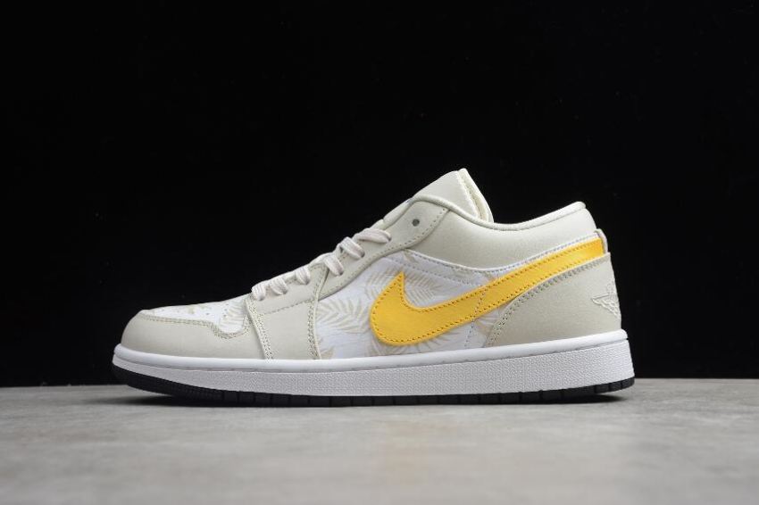 Men's Air Jordan 1 Low SE LT Orewood Brn Amarillo White Basketball Shoes