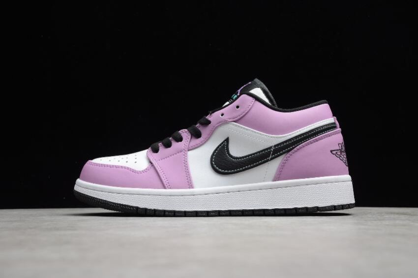 Men's Air Jordan 1 Low SE Purple White Black Basketball Shoes