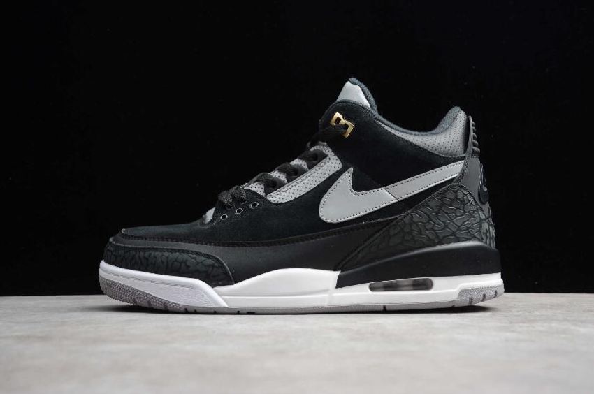 Women's Air Jordan 3 Retro TH SP Black Silver Basketball Shoes