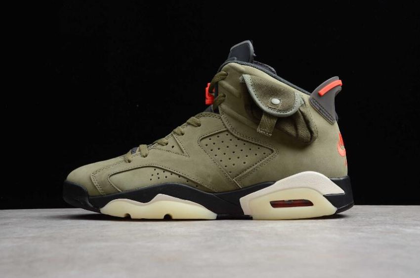 Women's Air Jordan 6 Retro SP Army Green Basketball Shoes