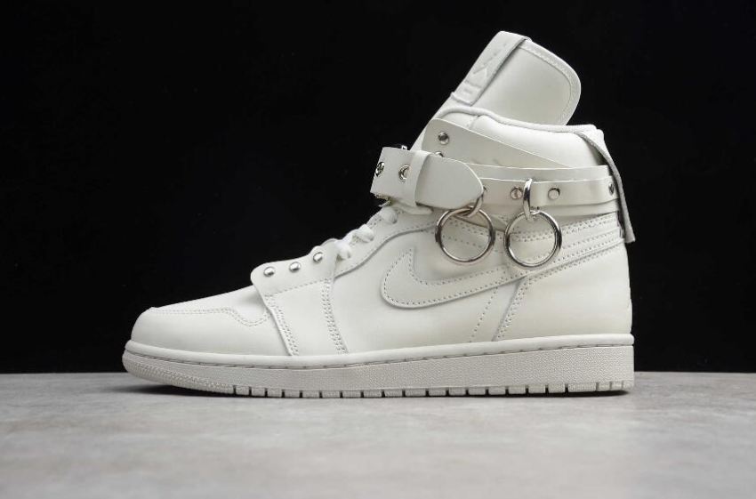 Women's Air Jordan 1 Retro High OG Beige White Basketball Shoes