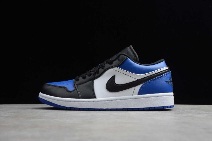 Men's Air Jordan 1 Low Sport Royal Black White Basketball Shoes