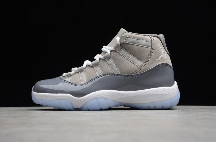 Women's Air Jordan 11 Retro Cool Grey Medium Grey Basketball Shoes