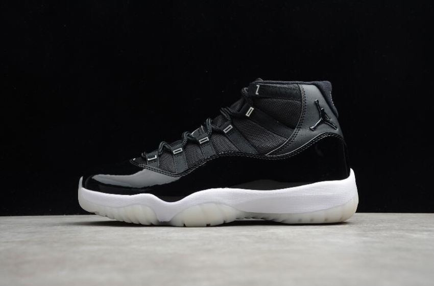 Women's Air Jordan 11 Retro '25th Anniversary' CT8012-011 Black White Metallic Silver Basketball Shoes