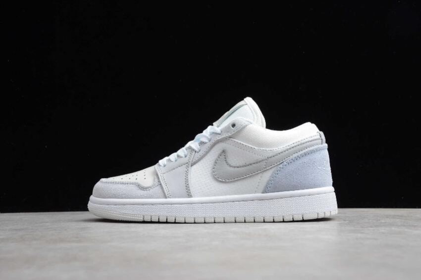 Men's Air Jordan 1 Low SE GS Sky Grey Paris Basketball Shoes