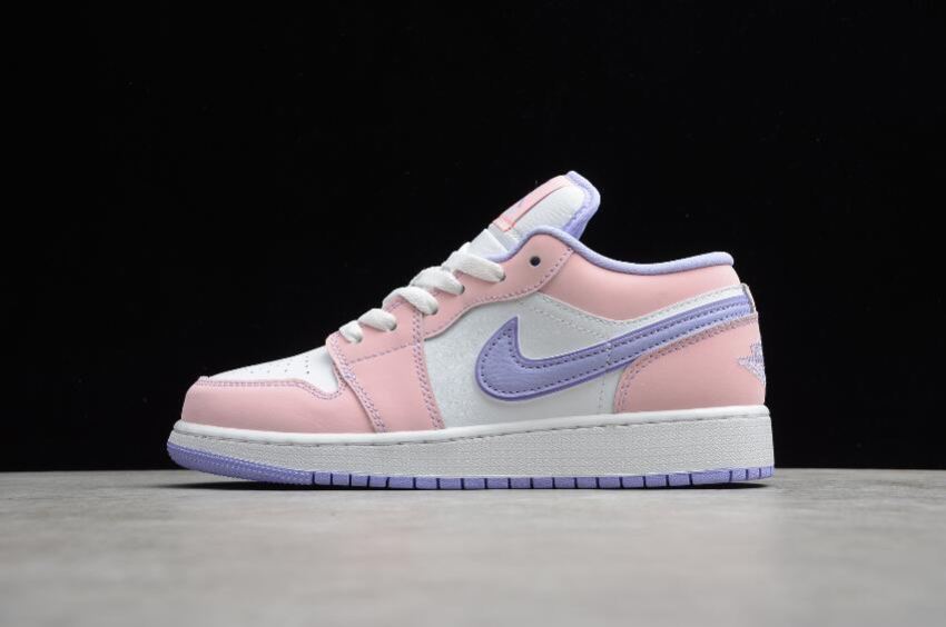 Women's Air Jordan 1 Low SE GS Arctic Punch Purple Pulse White Basketball Shoes