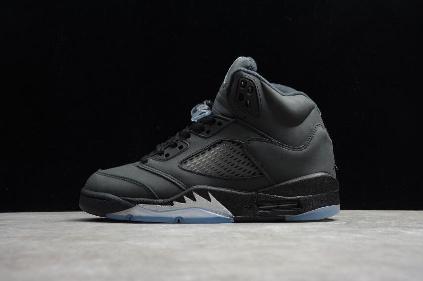 Men's Air Jordan 5 Retro Anthracite Grey Silver Basketball Shoes