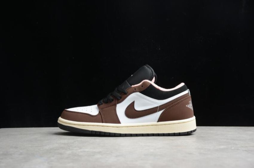 Women's Air Jordan 1 Low White Bronze Eclipse White Basketball Shoes - Click Image to Close