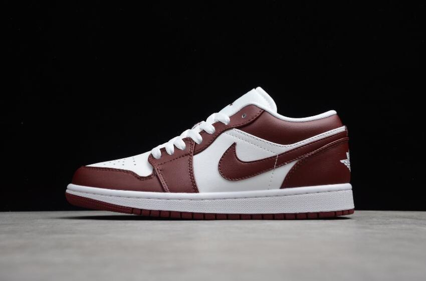 Women's Air Jordan 1 Low Team Red White Basketball Shoes