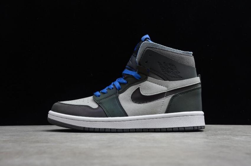 Women's Air Jordan 1 Zoom Air CMFT E-Sport Iron Grey White LT Smoke Grey Basketball Shoes