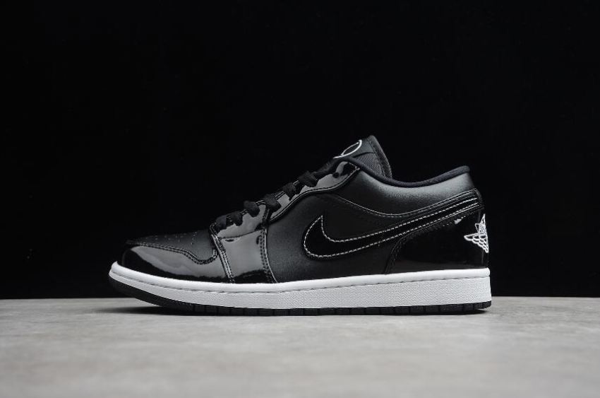 Men's Air Jordan 1 Low All-Star Black White Basketball Shoes - Click Image to Close