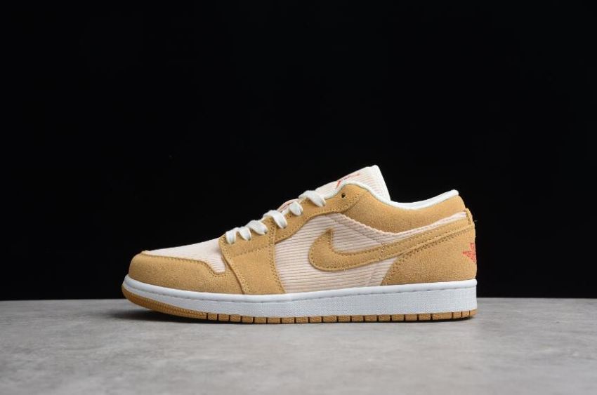 Women's Air Jordan 1 Low Se Twine Orange Quartz Footwear Basketball Shoes