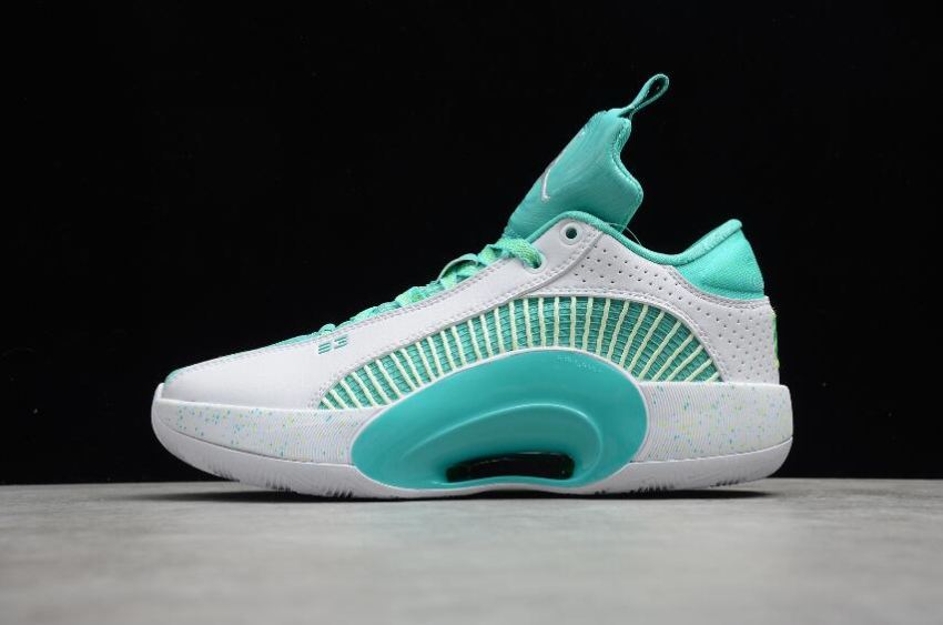 Women's Air Jordan 35 Low PF Guo Ailun White Metallic Silver DJ2994-100 Basketball Shoes - Click Image to Close