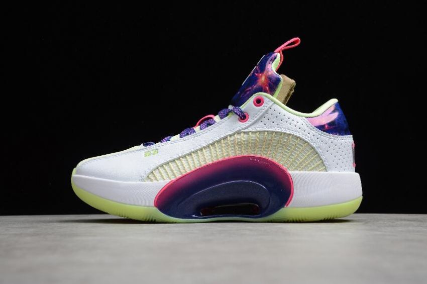 Women's Air Jordan XXXV Low Luka Basketball Shoes White Multicolor DJ9805-190 Basketball Shoes - Click Image to Close