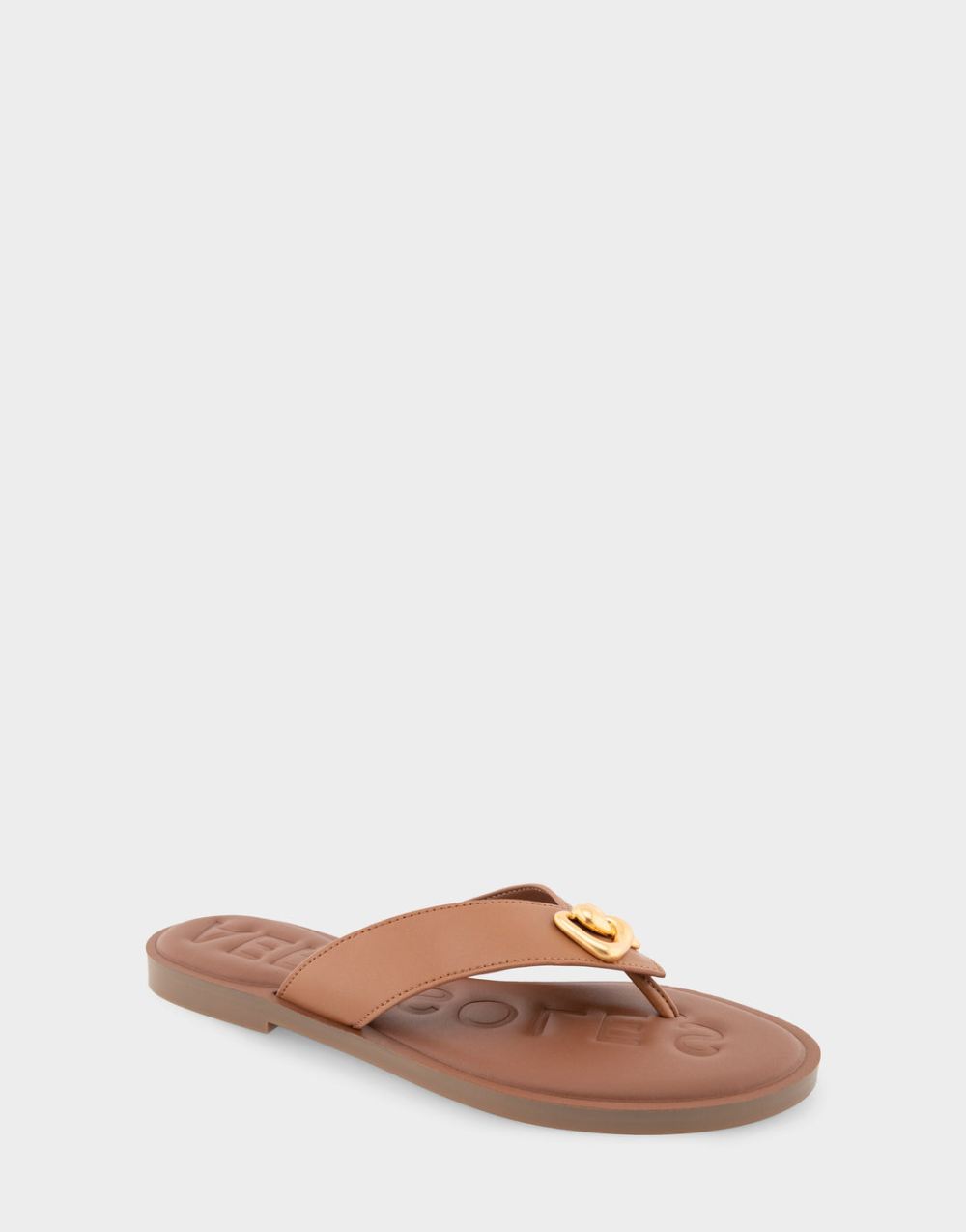 Aerosoles Women's Galen Tan Faux Leather Ornamented Thong Sandal Aerosoles Women's Galen Tan Faux Leather Ornamented Thong Sandal