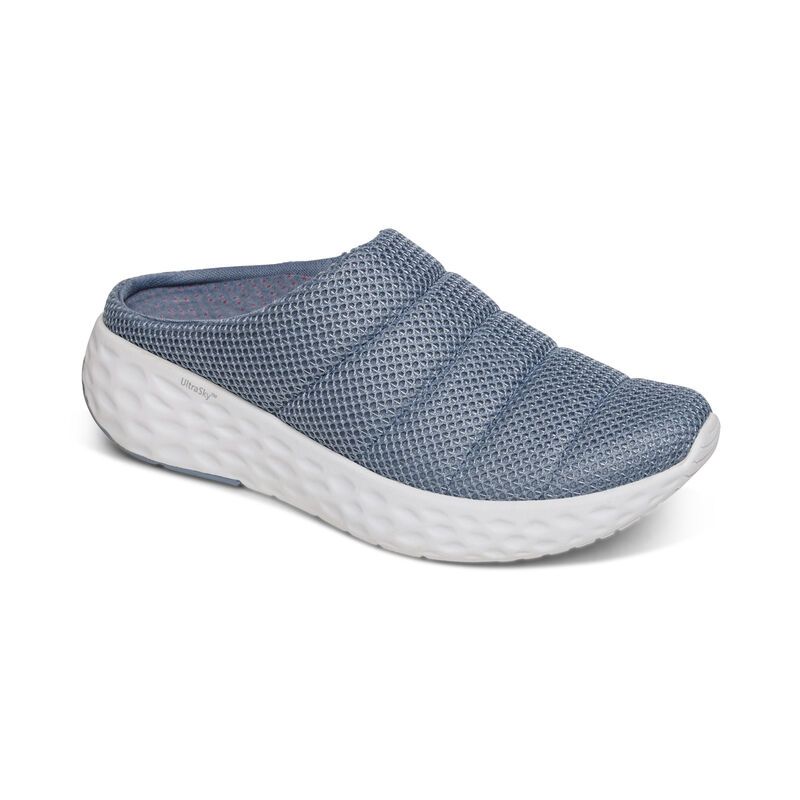 Aetrex | Women's Harley Slip-On Sneakers-Blue | New Arrivals