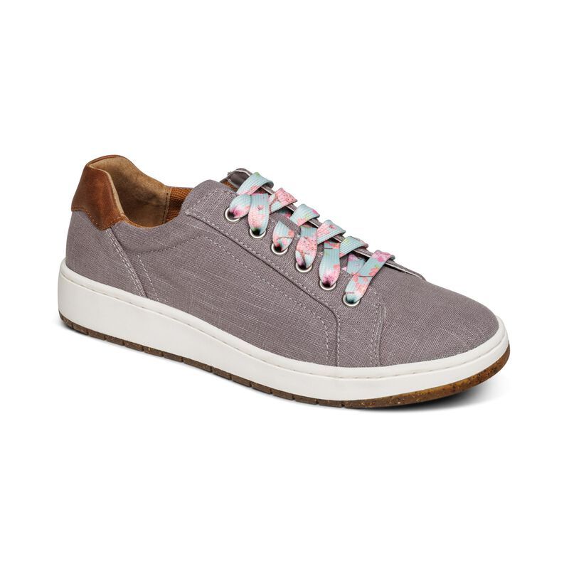 Aetrex | Women's Renee Arch Support Sneakers-Grey | New Arrivals