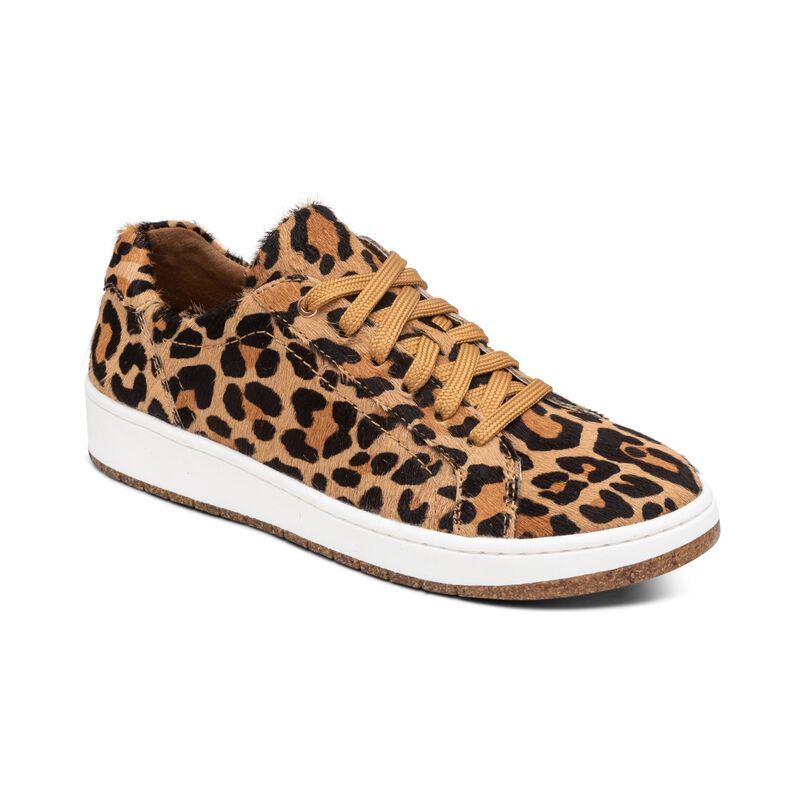 Aetrex | Women's Blake Comfort Sneaker-Leopard | New Arrivals