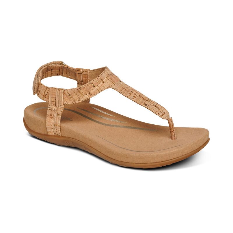 Aetrex | Women's Jane Thong Sandal-Cork | New Arrivals