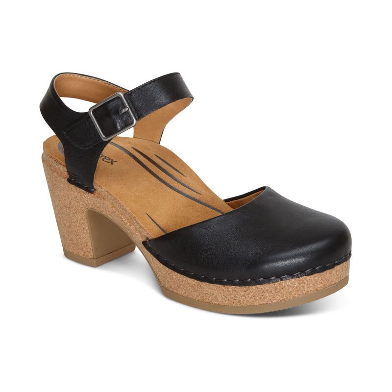 Aetrex | Women's Finley Closed Toe Heel-Black | New Arrivals