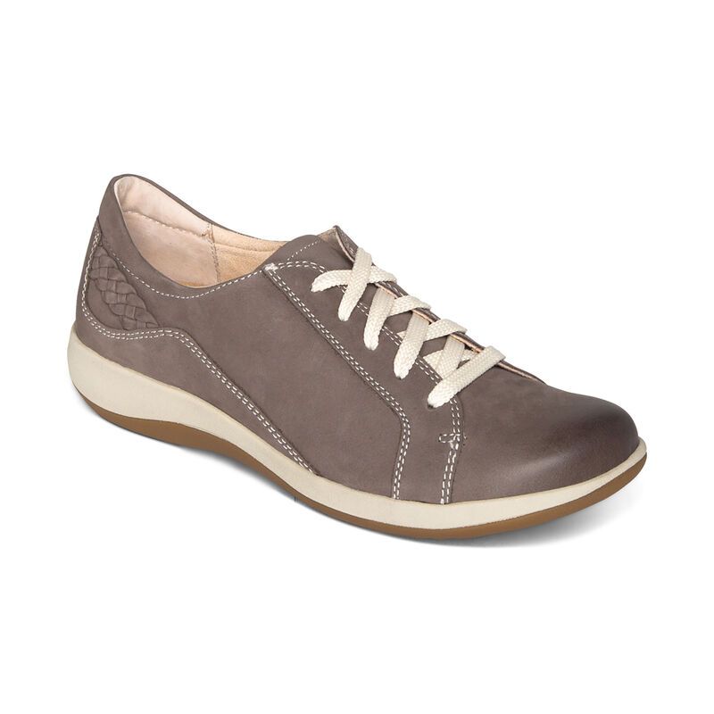 Aetrex | Women's Dana Lace Up Oxford-Warm Grey | New Arrivals