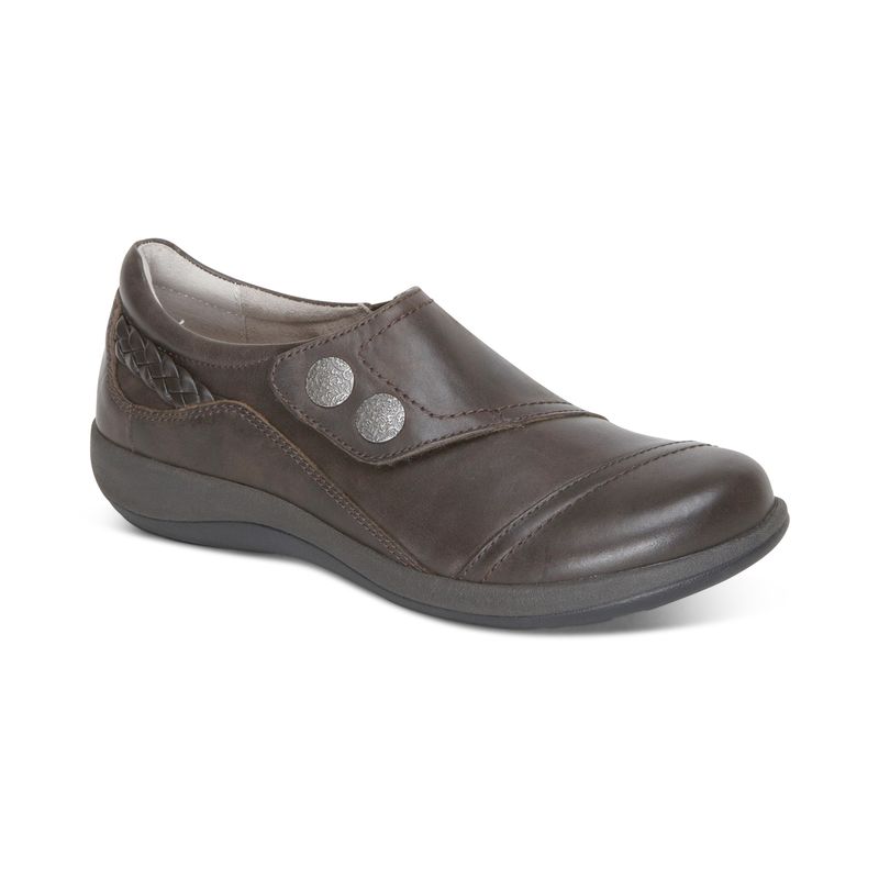 Aetrex | Women's Karina Monk Strap-Iron | New Arrivals