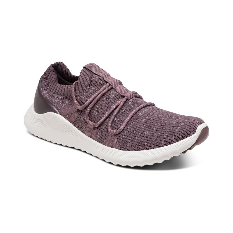 Aetrex | Women's Dani Arch Support Sneakers-Eggplant | New Arrivals