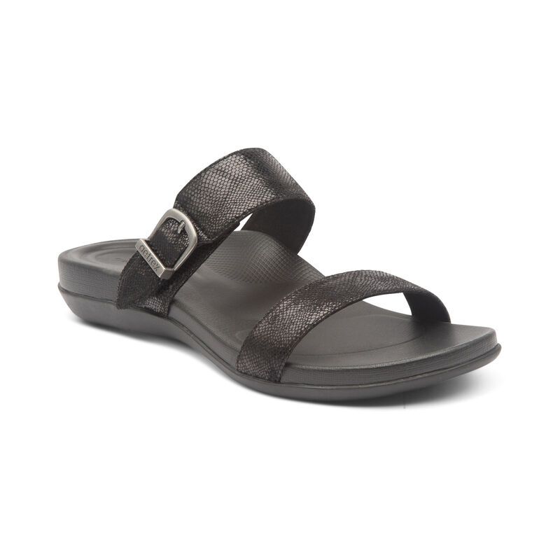 Aetrex | Women's Mimi Water-Friendly Sandal-Black | New Arrivals