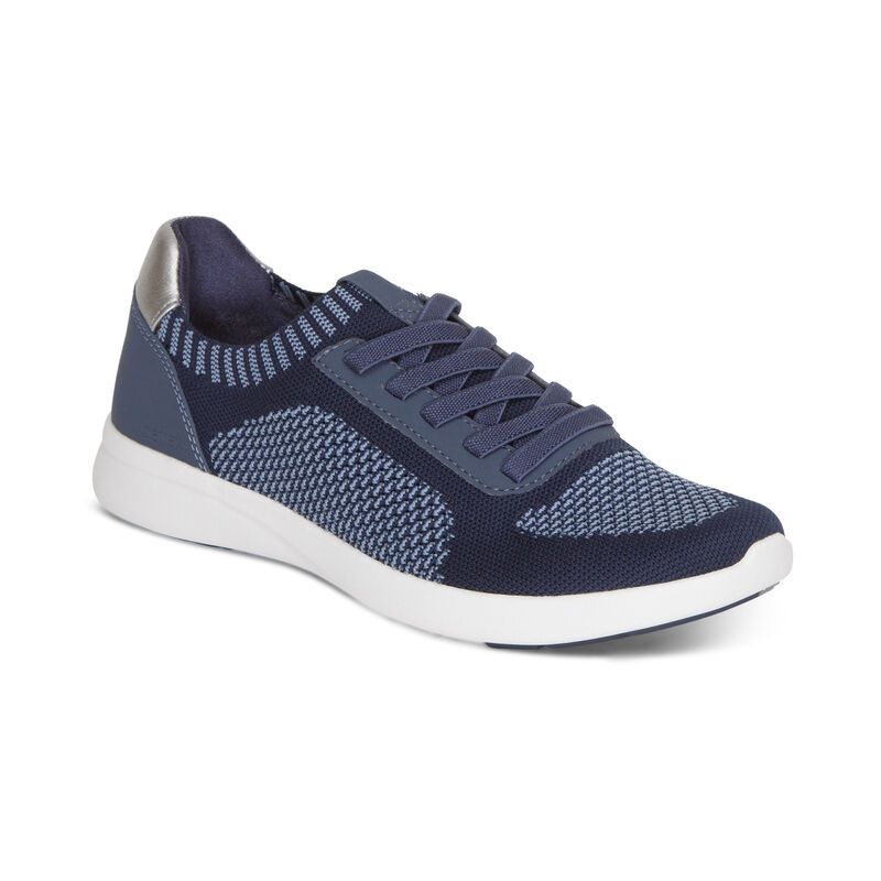 Aetrex | Women's Teagan Arch Support Sneakers-Navy | New Arrivals