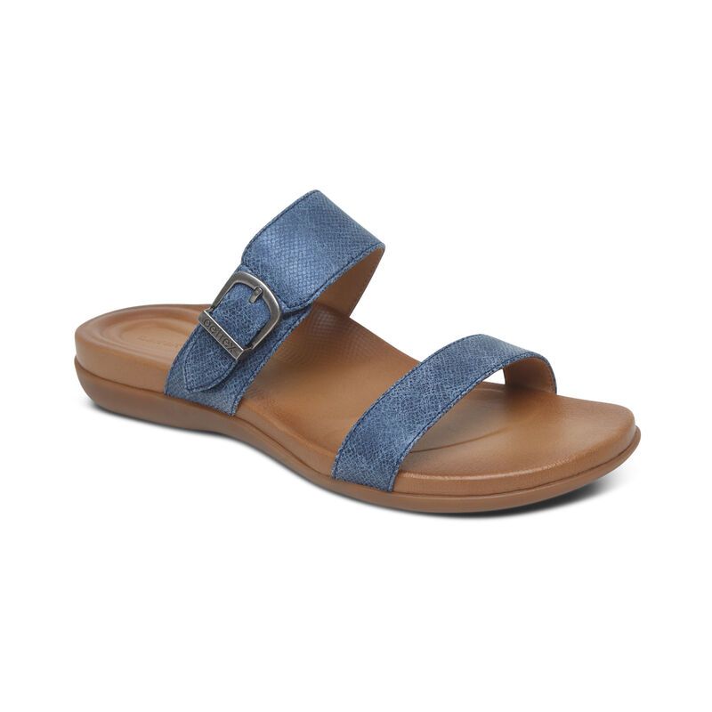 Aetrex | Women's Mimi Water-Friendly Sandal-Navy | New Arrivals