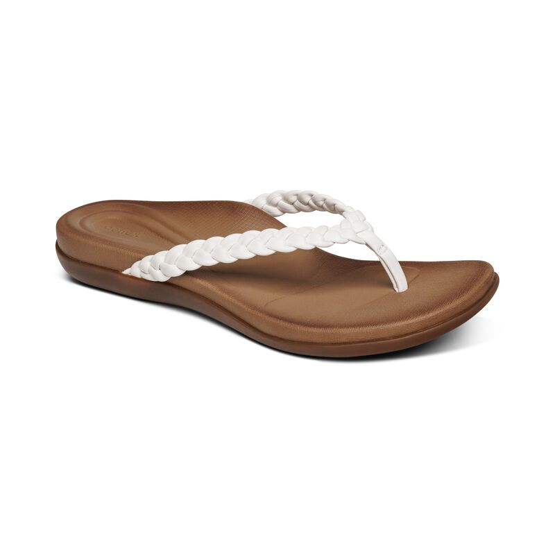 Aetrex | Women's Rachel Water-Friendly Thong-White | New Arrivals